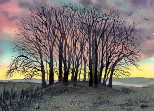 img20251216_18223842 Frosty Dawn on Overton Hill, giclée print on paper