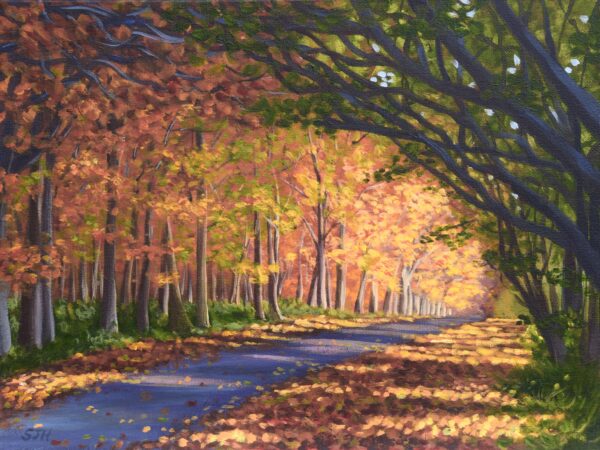 Autumn in Bowood, Wiltshire, giclée print on paper or stretched canvas